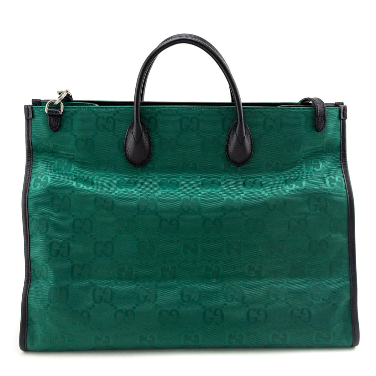 Kovancy Green Econyl Nylon Monogram Large Off The Grid Tote Bag