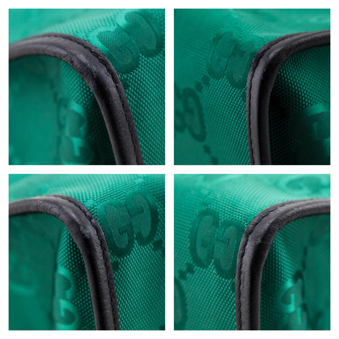 Kovancy Green Econyl Nylon Monogram Large Off The Grid Tote Bag