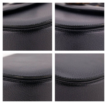 Gray Grained Calfskin Bamboo
