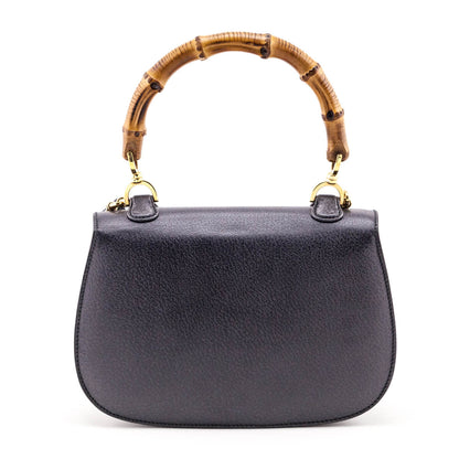 Gray Grained Calfskin Bamboo
