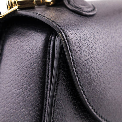 Gray Grained Calfskin Bamboo