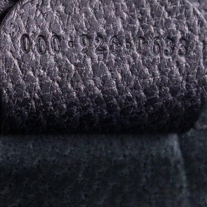 Gray Grained Calfskin Bamboo
