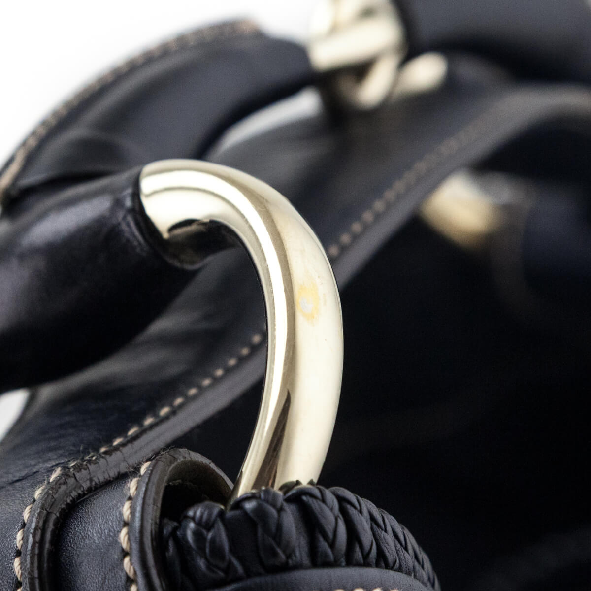 Kovancy Navy Horsebit Large Hobo