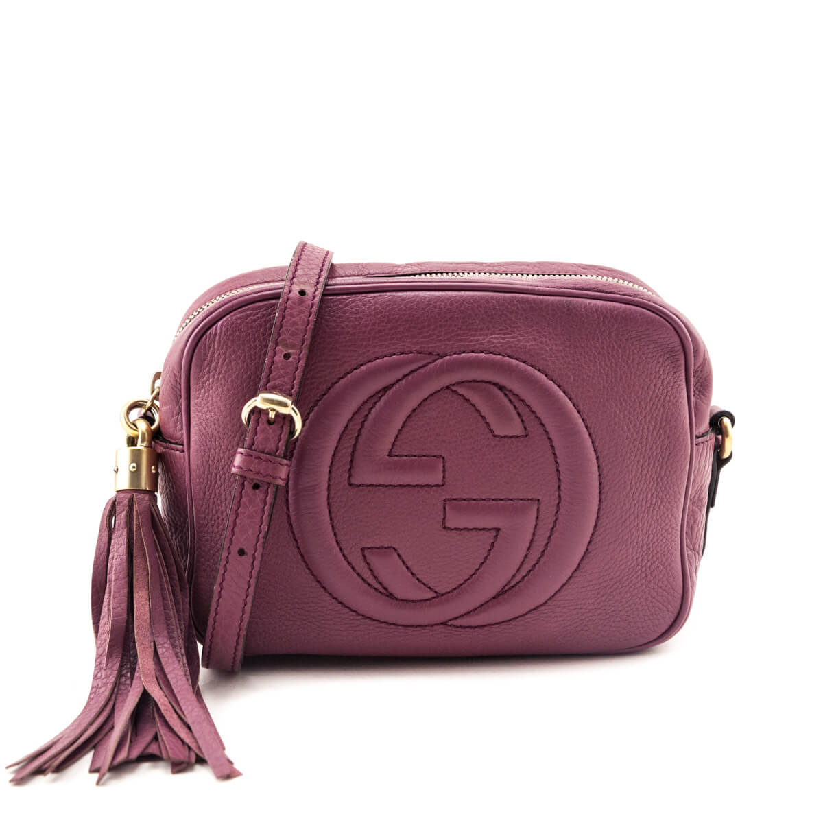 Kovancy Peonia Pebbled Calfskin Soho Disco Crossbody