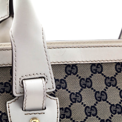 White & Navy Monogram
