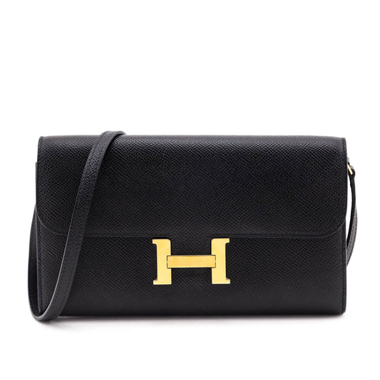 Kovancy Black Epsom Constance Long To Go Wallet