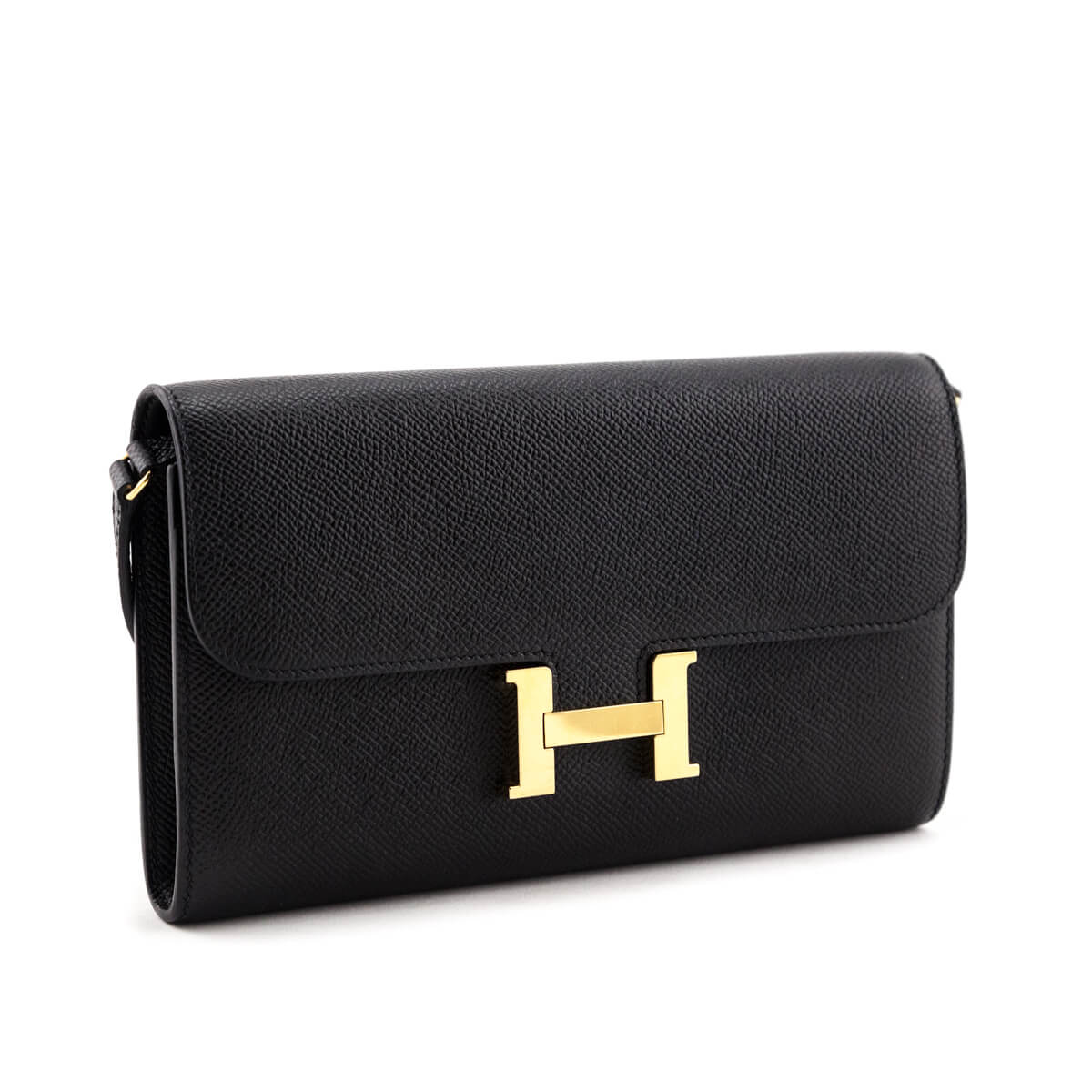 Kovancy Black Epsom Constance Long To Go Wallet