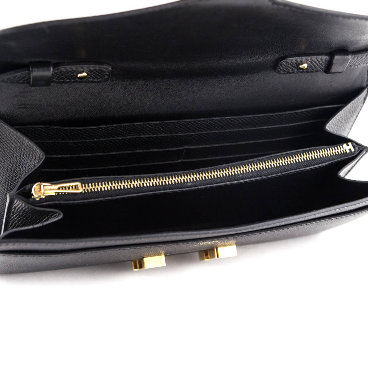 Kovancy Black Epsom Constance Long To Go Wallet