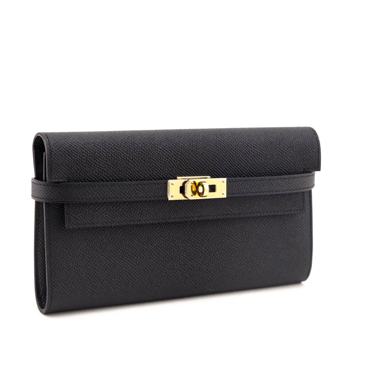 Kovancy Black Epsom Kelly Longue Wallet