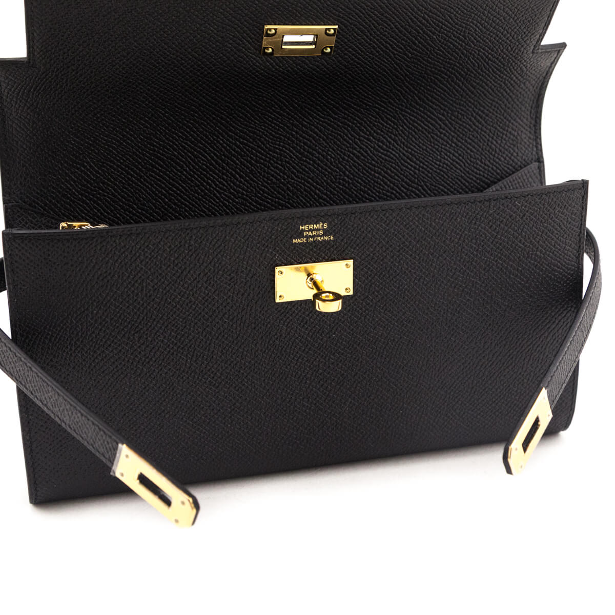 Kovancy Black Epsom Kelly Longue Wallet
