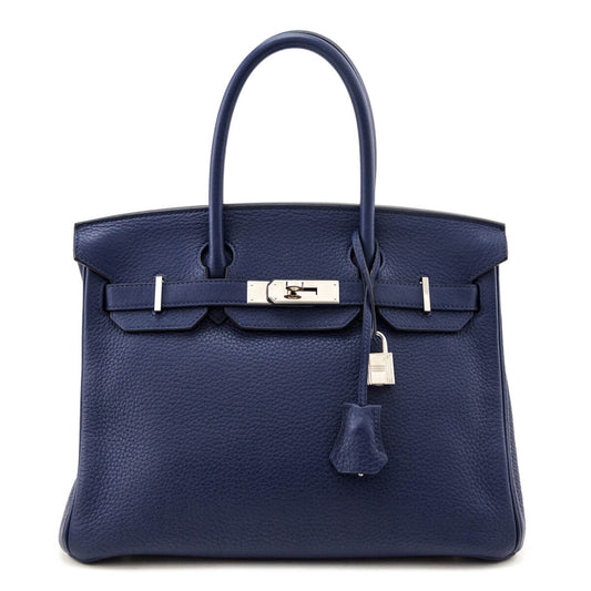 Kovancy Bleu Saphir Taurillon Clemence Birkin 30