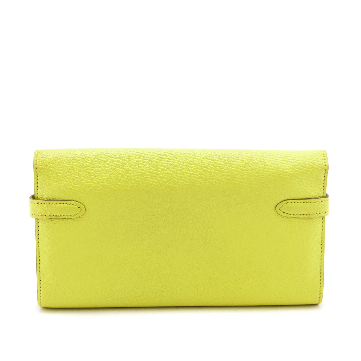 Kovancy Lime Chevre Mysore Kelly Longue Wallet