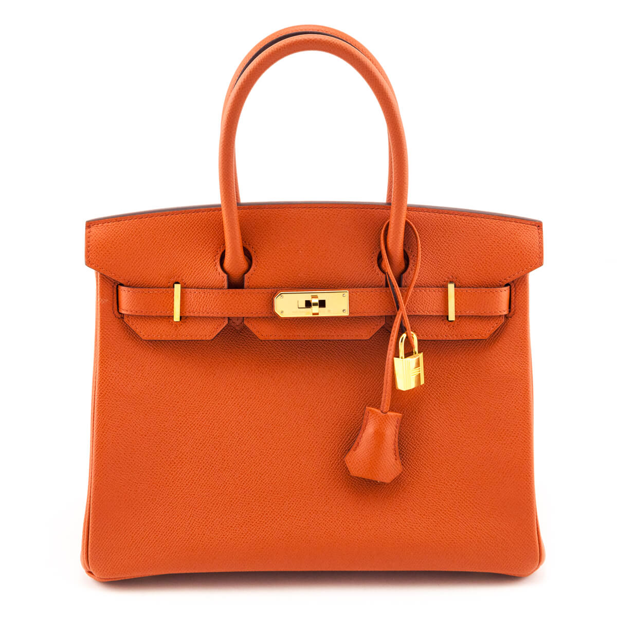 Kovancy Orange Terre Battue Epsom Birkin 30