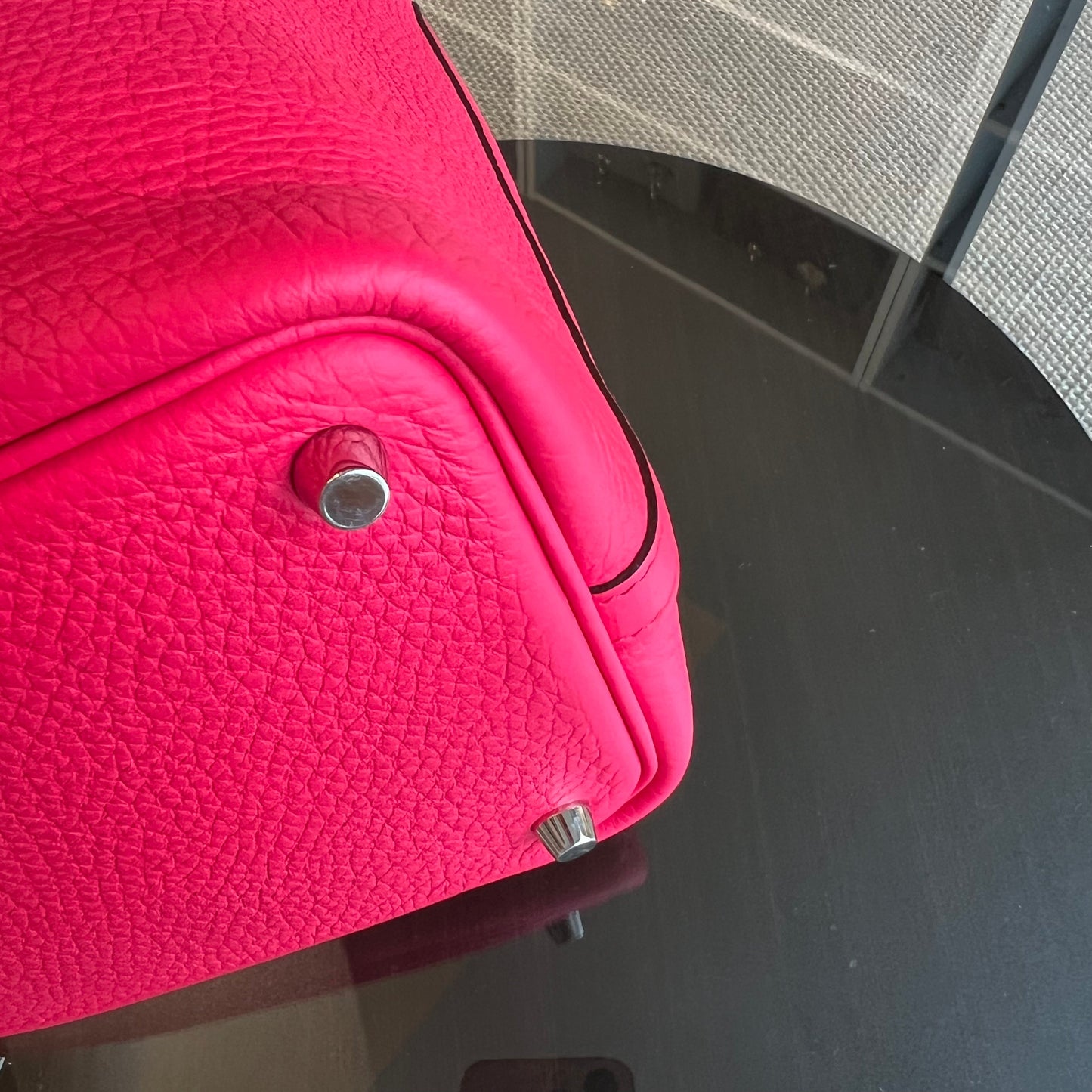 Hermès Picotin 18 Taurillon Clémence TC Leather Rose Vif Palladium Hardware