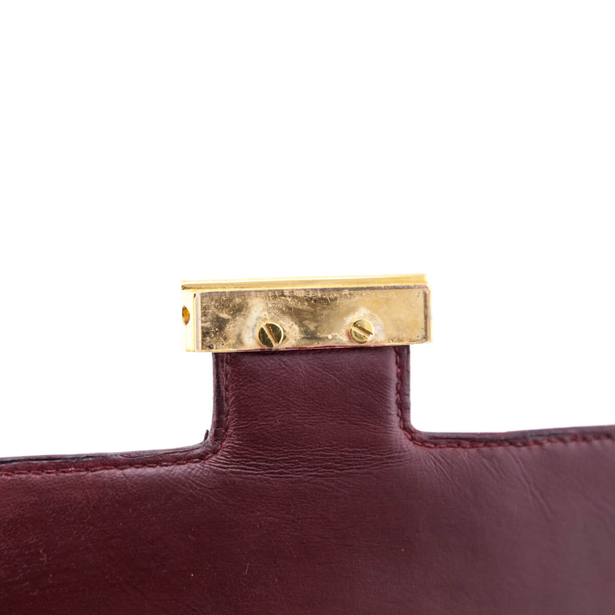 Hermès Red H Box Calf Vintage Constance 23