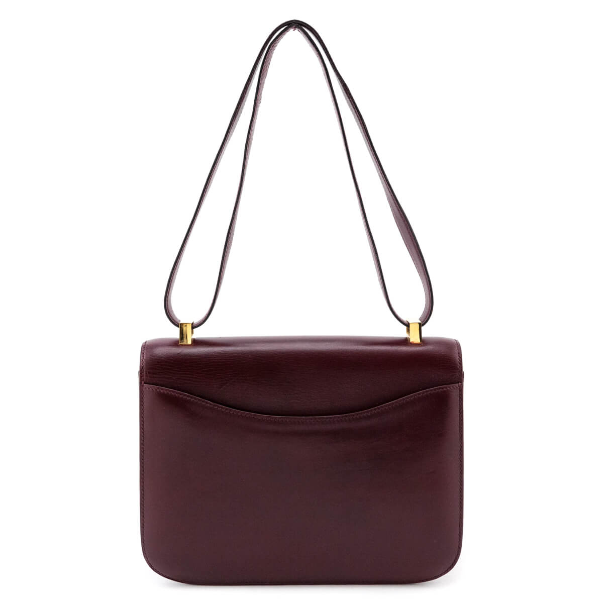 Hermès Red H Box Calf Vintage Constance 23