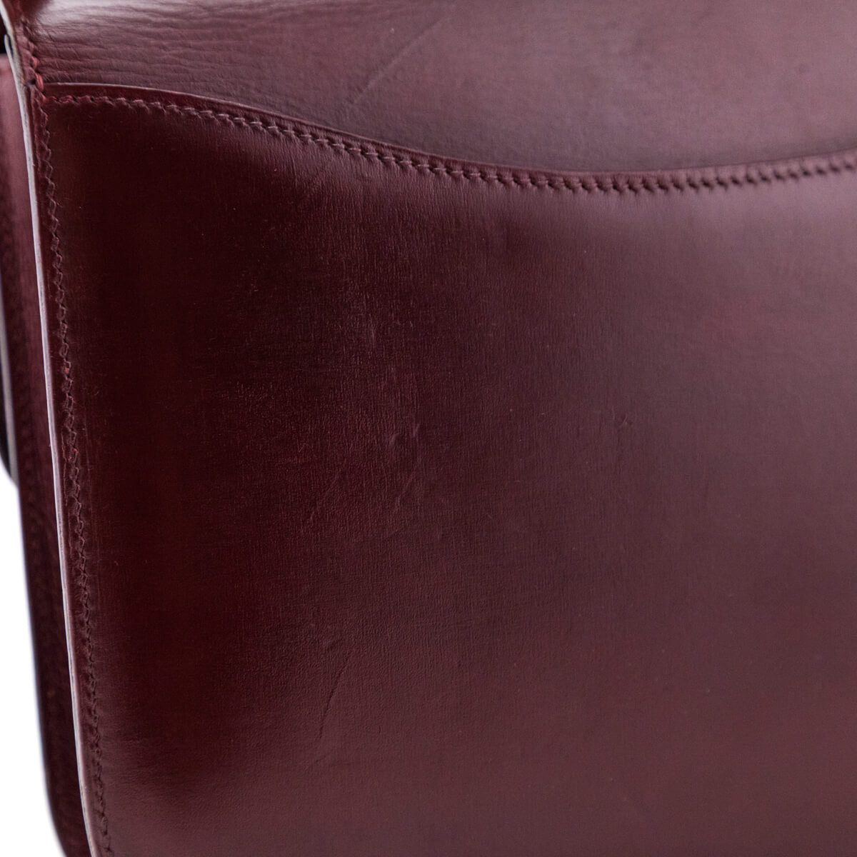 Hermès Red H Box Calf Vintage Constance 23