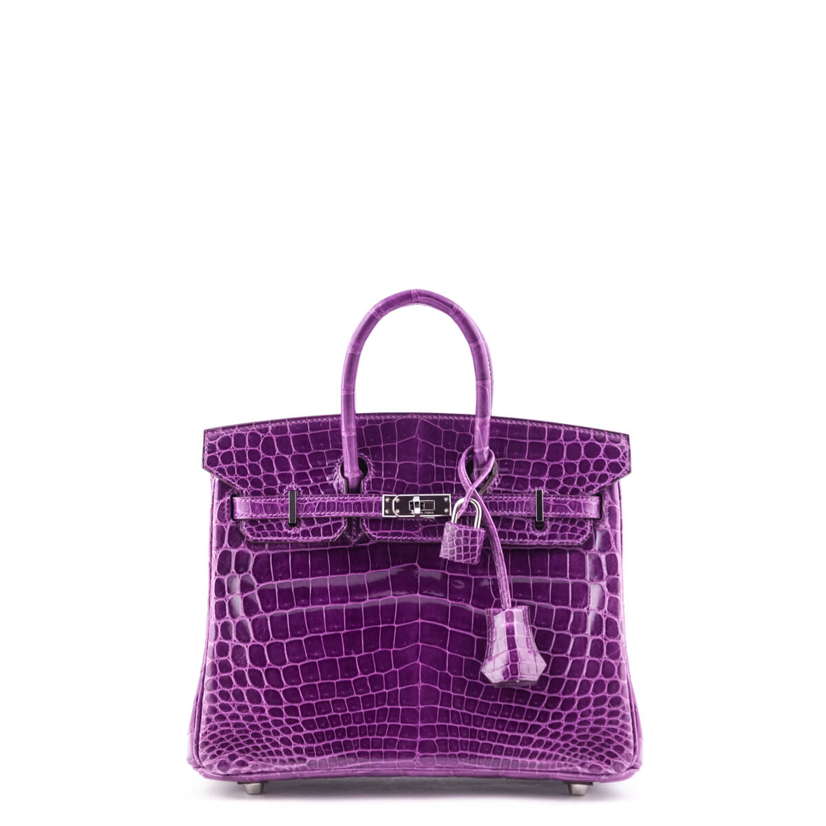 Kovancy Violet Niloticus Crocodile Birkin 25