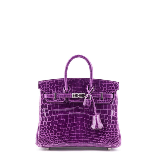 Kovancy Violet Niloticus Crocodile Birkin 25