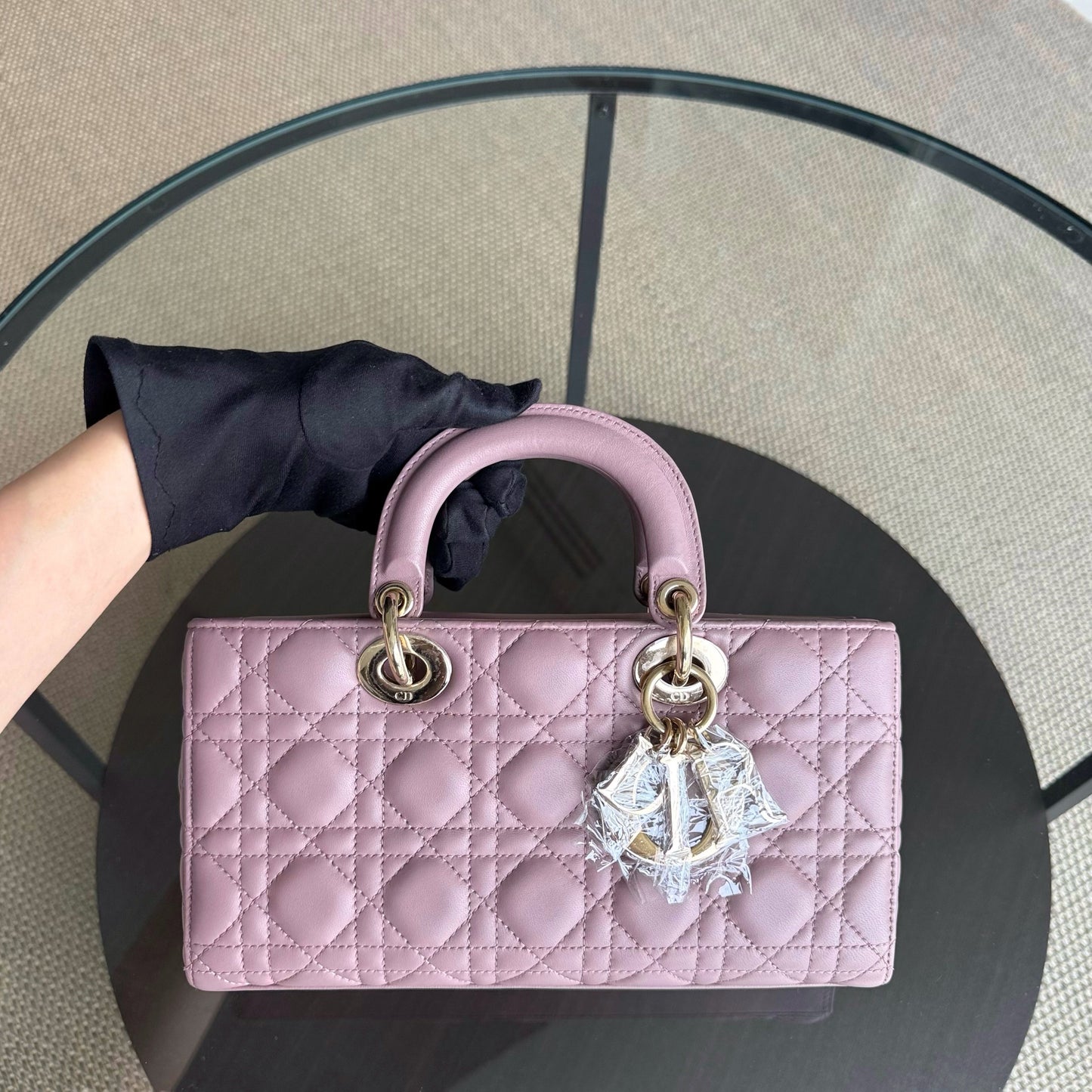 Kovancy D-Joy Medium - Cuir d'agneau Cannage Accastillage or rose