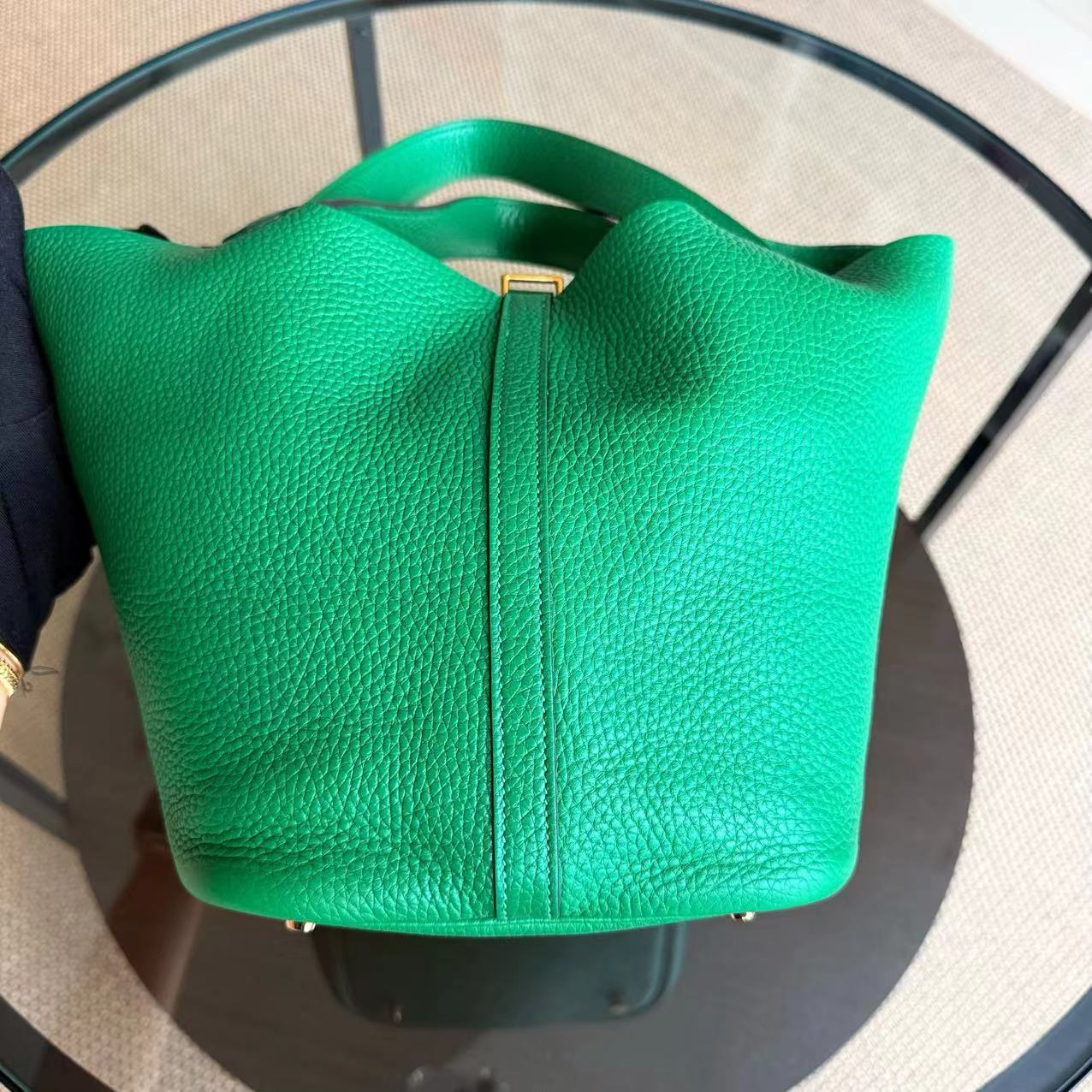 Kovancy Picotin 22 - Bambou Vert Vertigo Cuir Clémence Matériel Doré