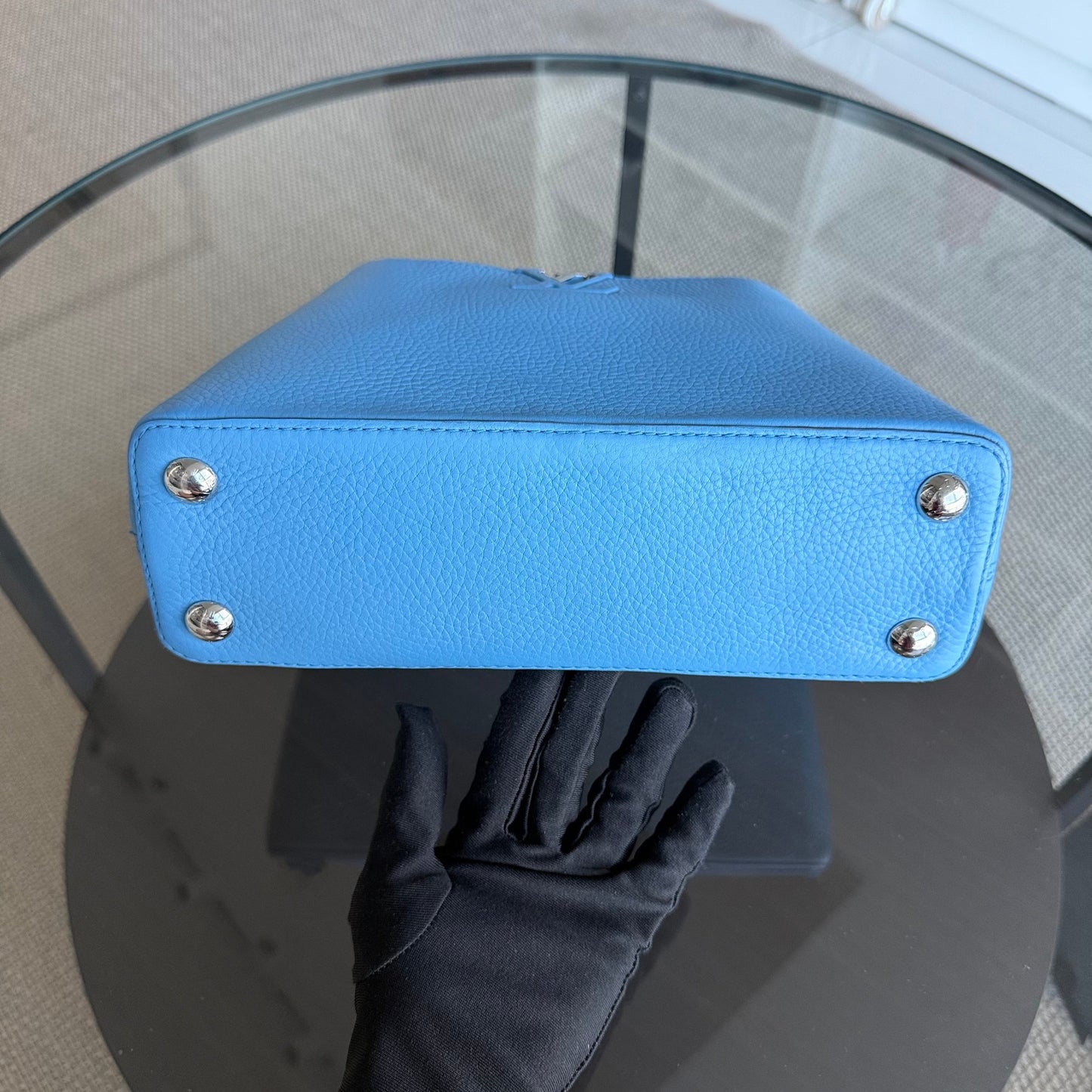 LVT Capucines BB - Silver Hardware Caviar Silver Hardware Blue
