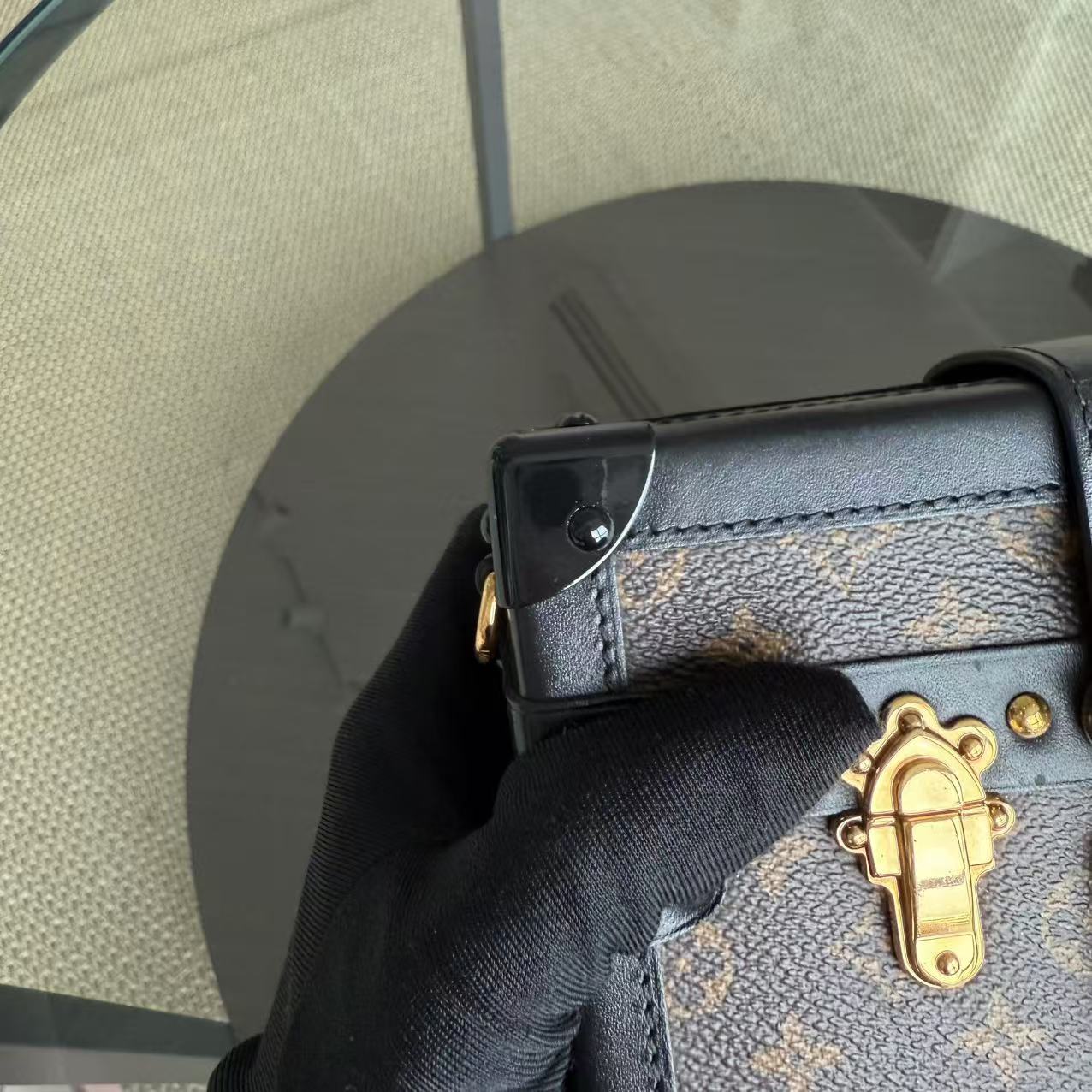 LVT Petite Malle Monogram Box Crossbody Bag
