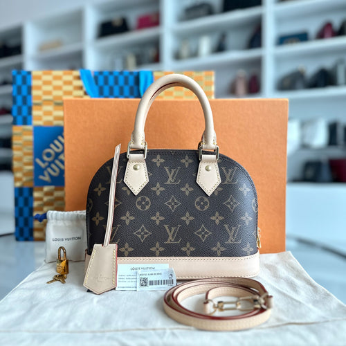 Kovancy Sac à bandoulière en cuir Alma BB Monogram