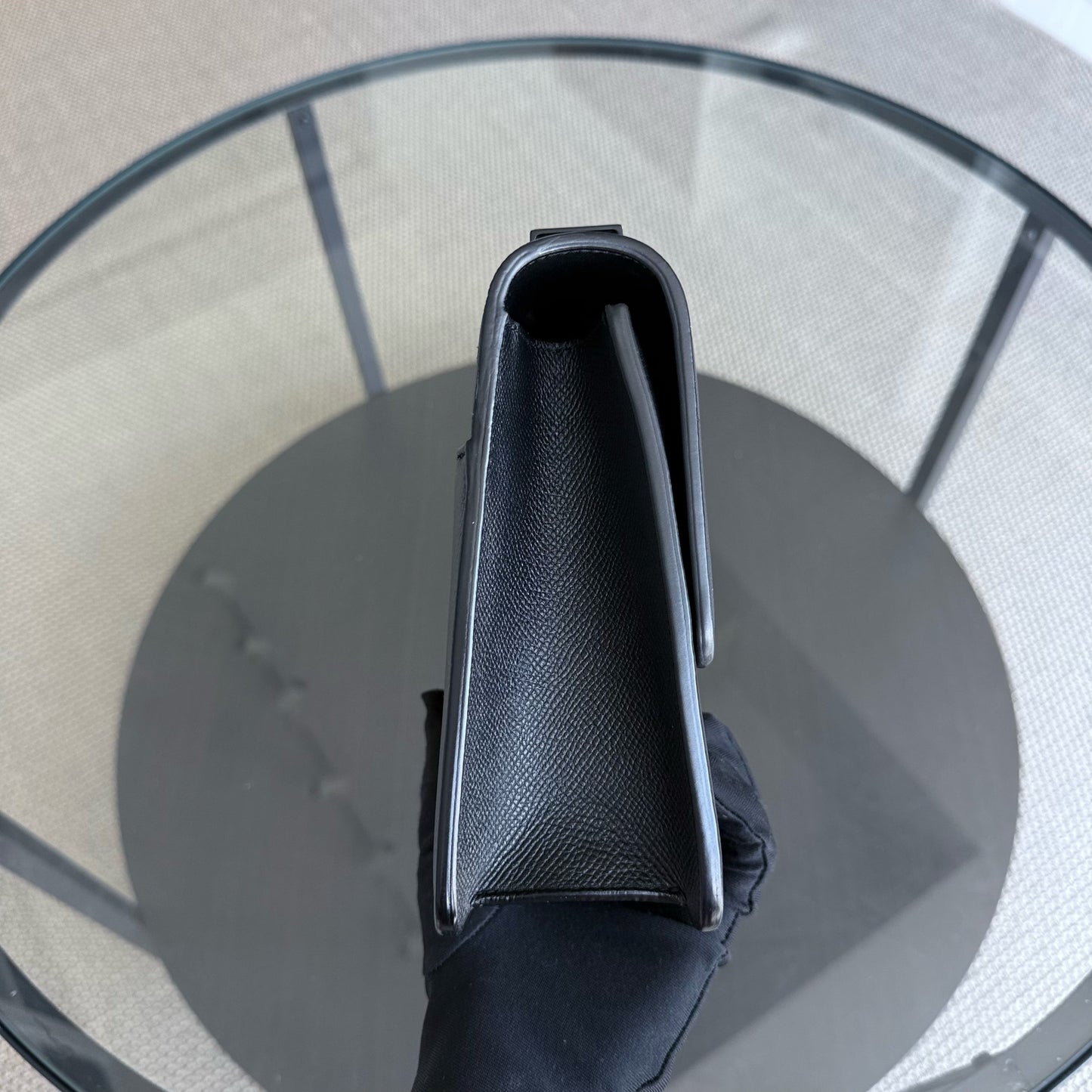 Kovancy 30 Montaigne 30 - Cuir de veau grainé tout noir
