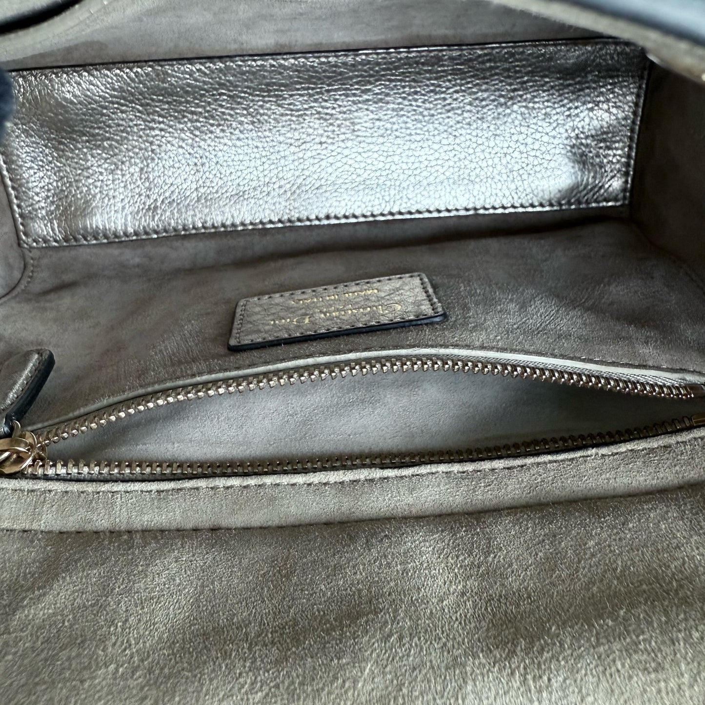 Kovancy Lady Petit - Cuir de veau doré Cannage, accessoires dorés