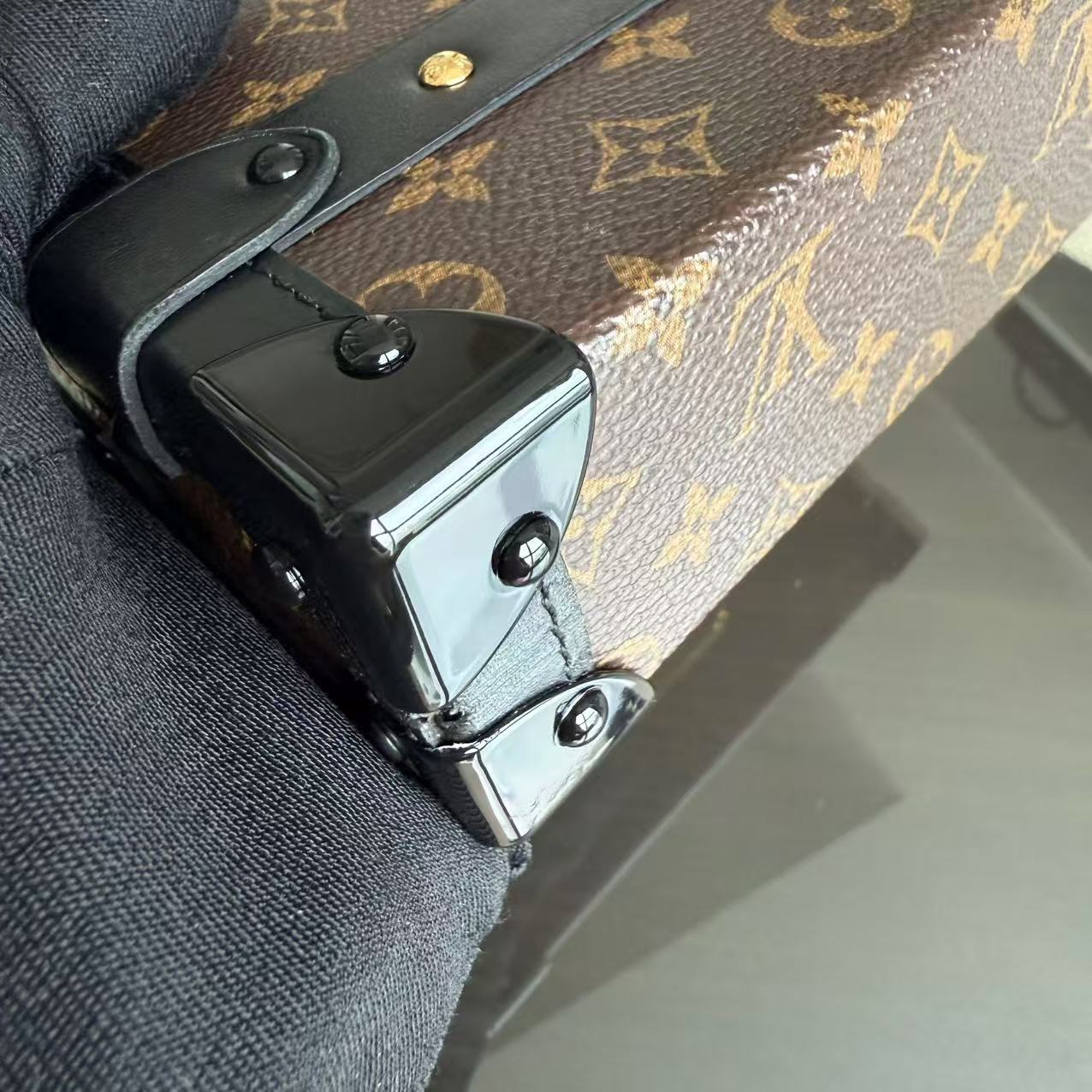 LVT Petite Malle Monogram Box Crossbody Bag