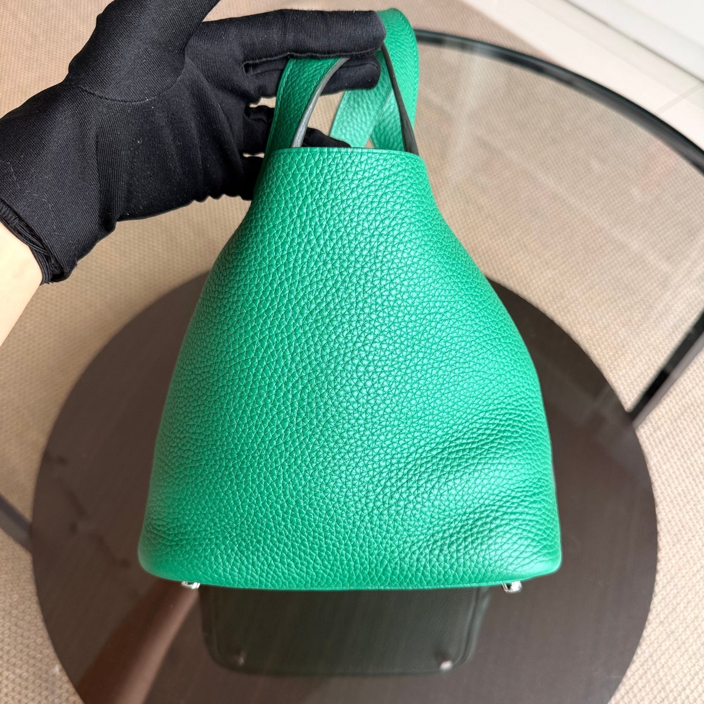 Kovancy Picotin 18 - Bambou Vert Vertigo Cuir Clémence Matériel Argent