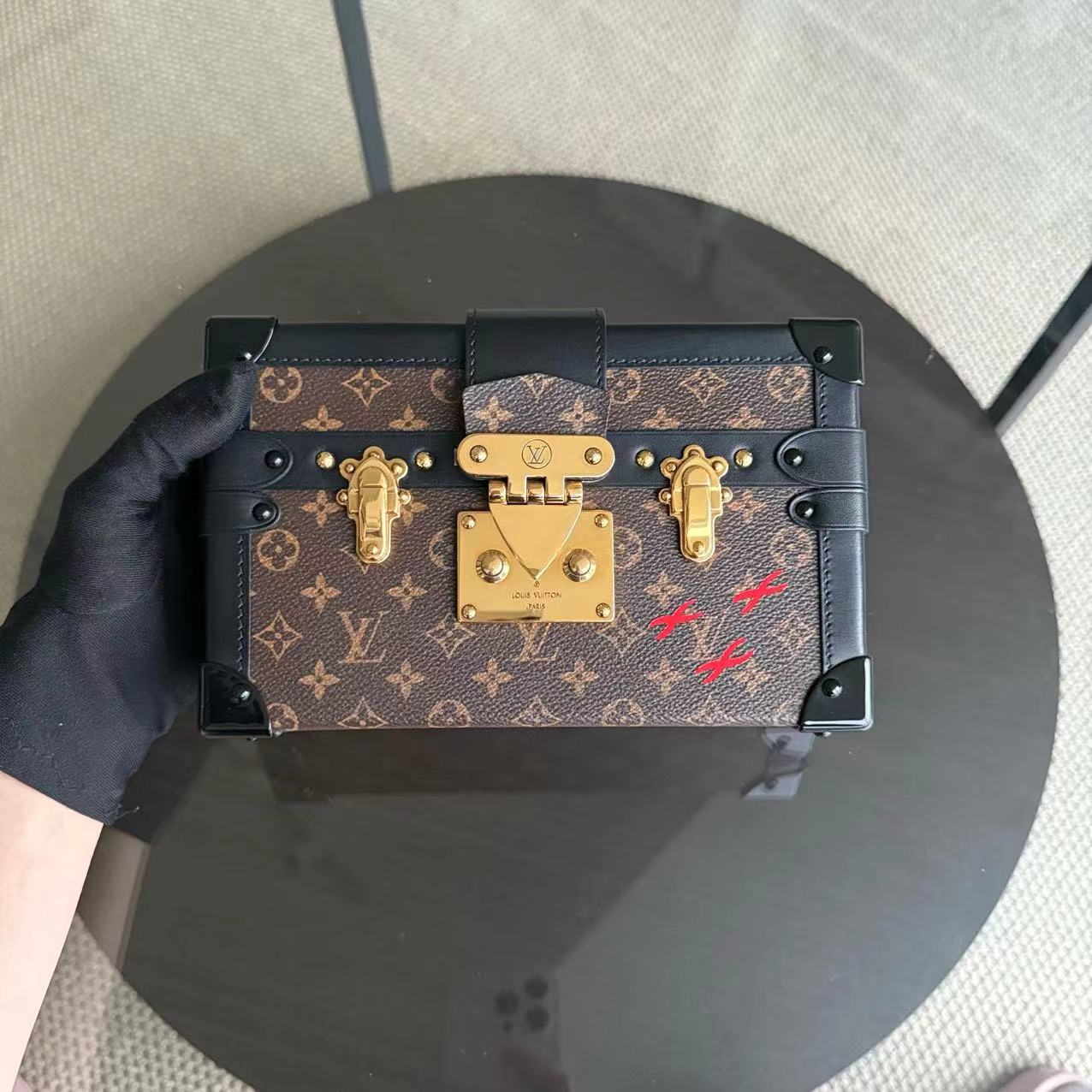LVT Petite Malle - Monogram Box Shoulder Bag