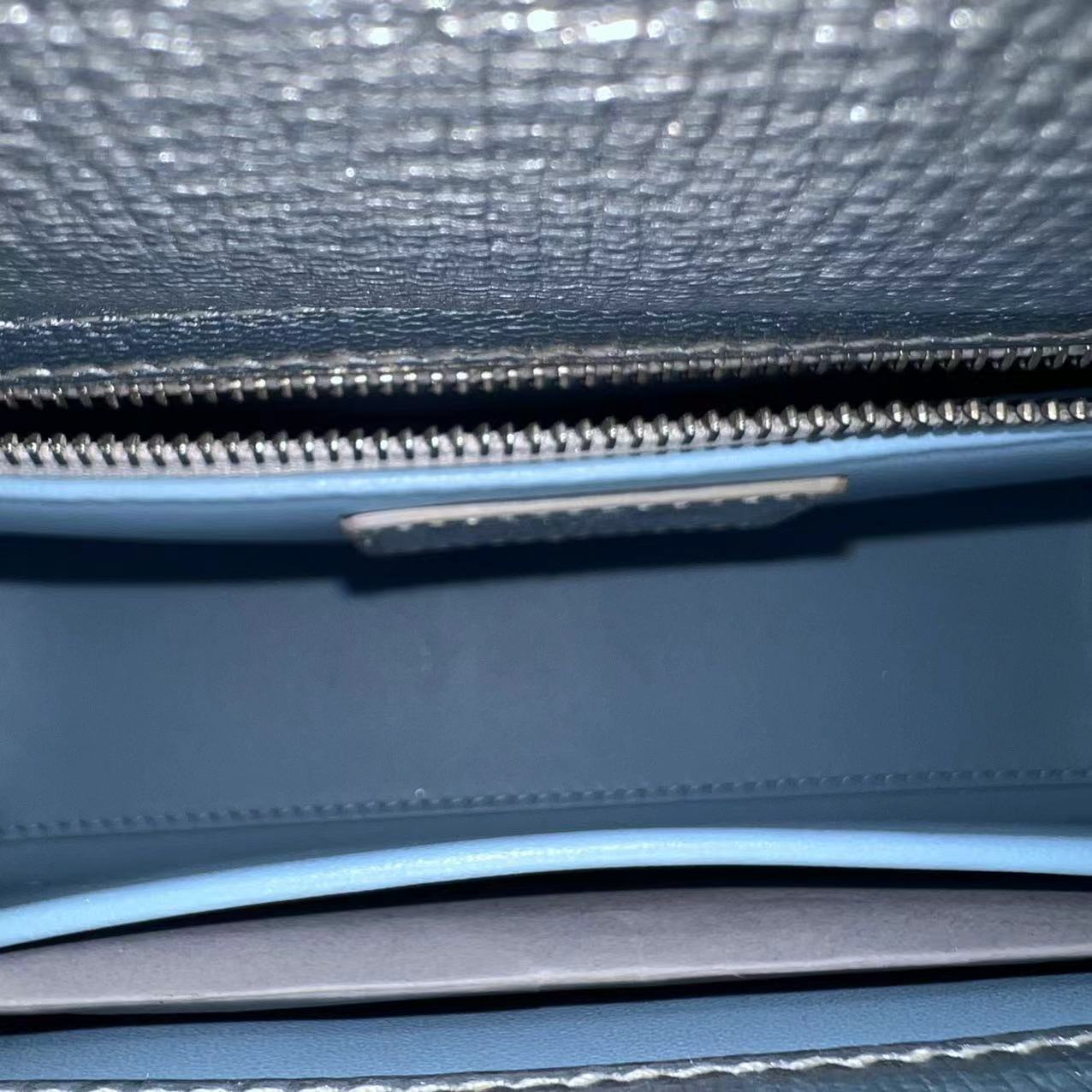 Kovancy Lady Petit sac Cannage ABC MyABC en cuir de veau métallisé avec accessoires argentés