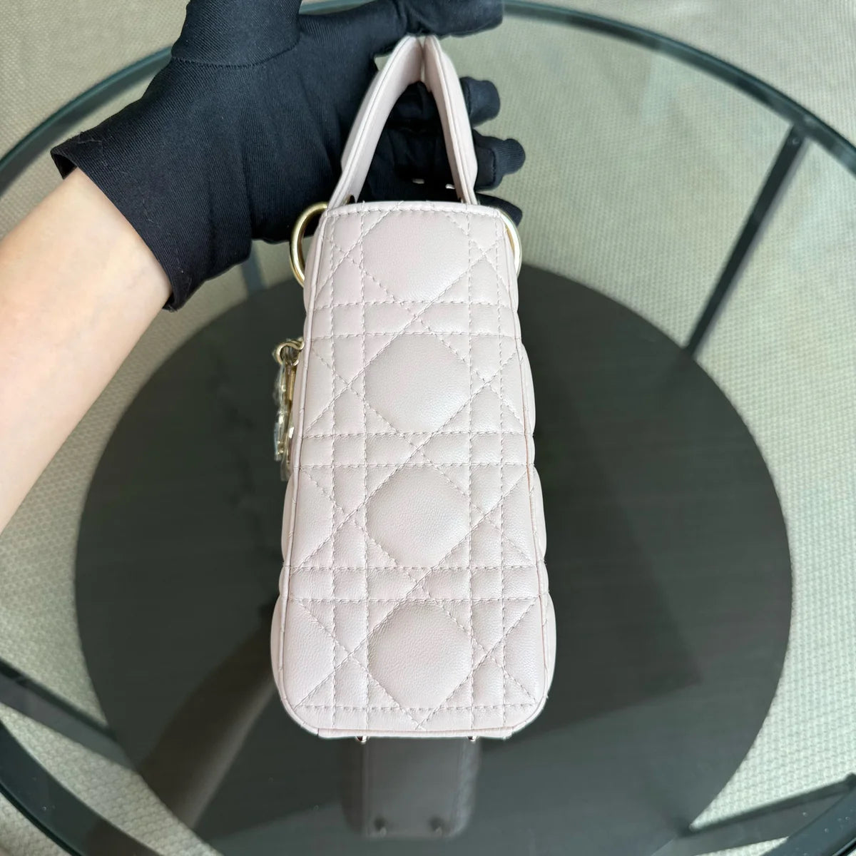 Kovancy Lady Petit ABC - Cannage Lambskin MyABC Rose clair Quincaillerie dorée