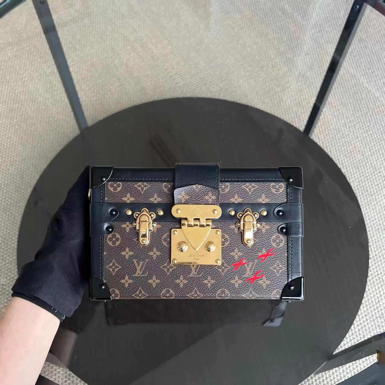 Kovancy Petite Malle Monogram Box Sac bandoulière