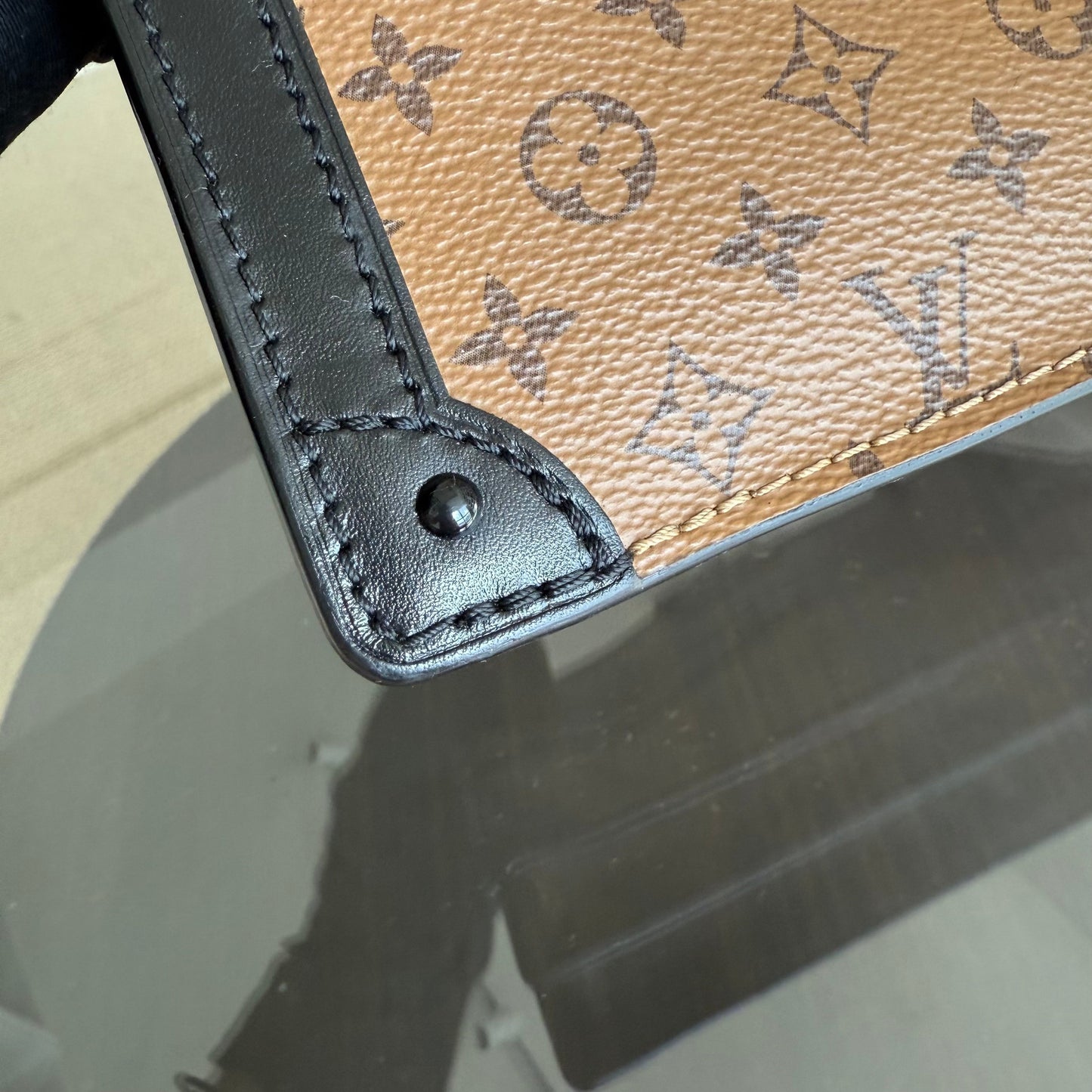 Kovancy Pochette Malle - Toile Monogram Reverse Brown Quincaillerie dorée