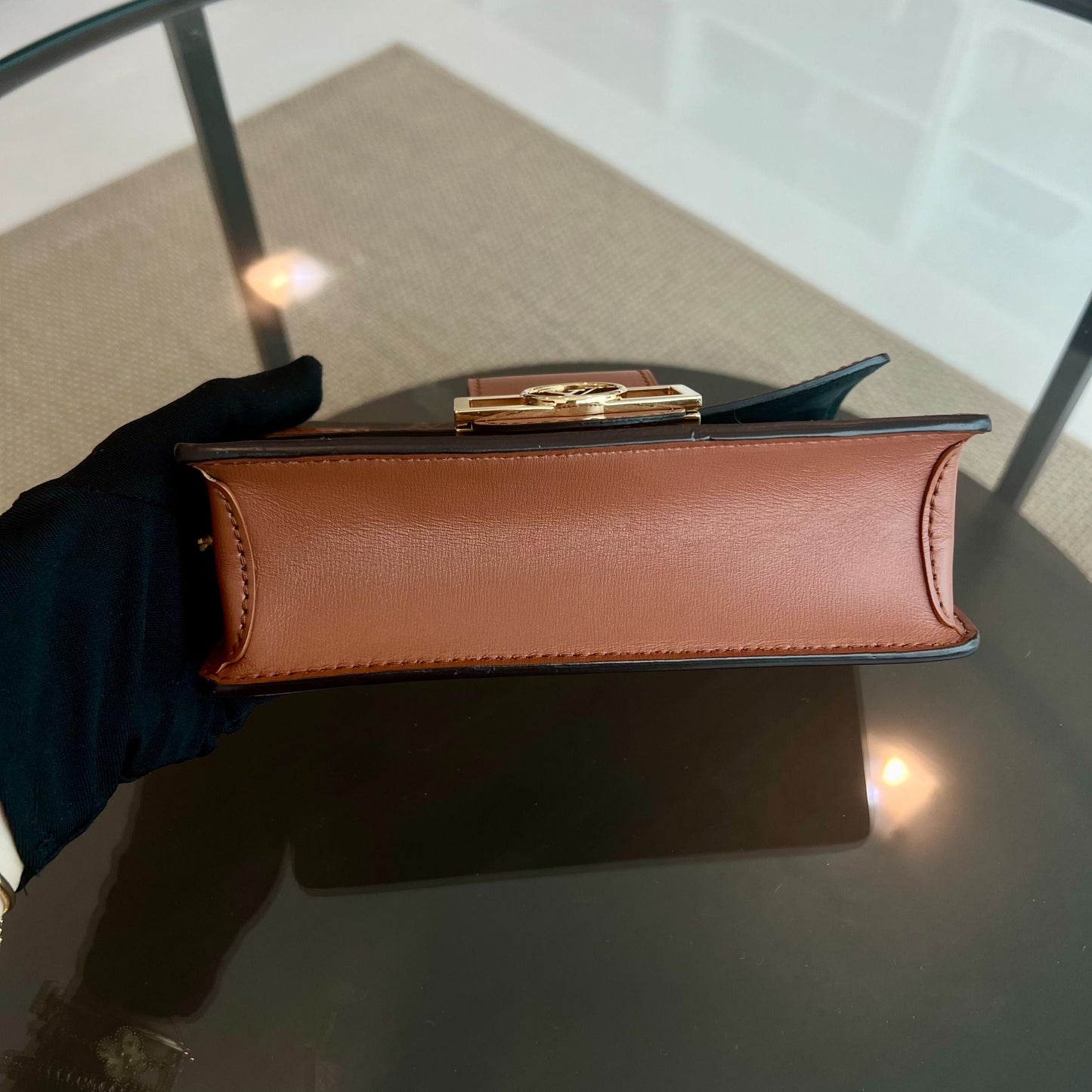 LV Dauphine WOC Chain Wallet with Monogram Shoulder Bag