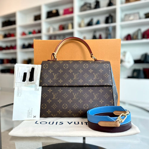 Kovancy Cluny MM Monogram Blue Glacial