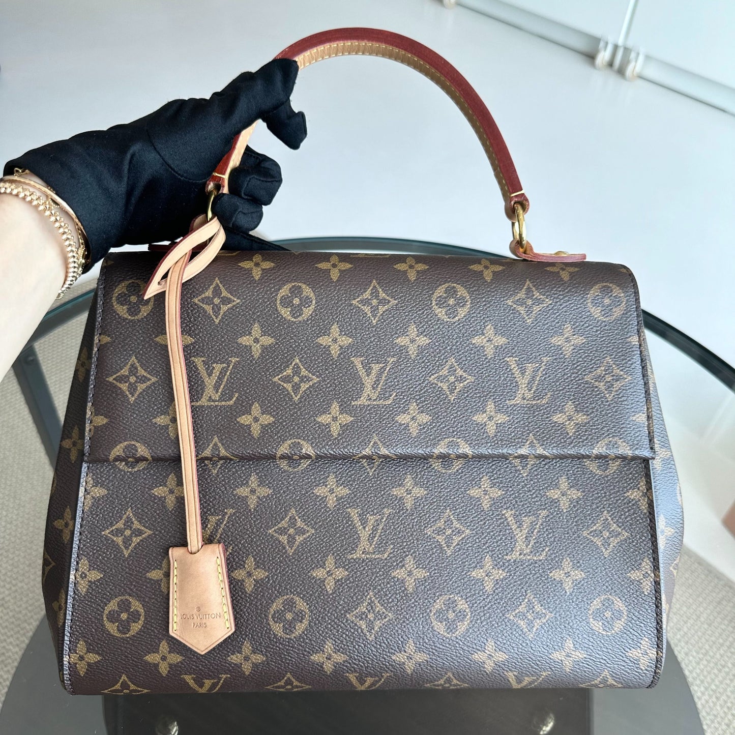 Kovancy Cluny MM Monogram Blue Glacial