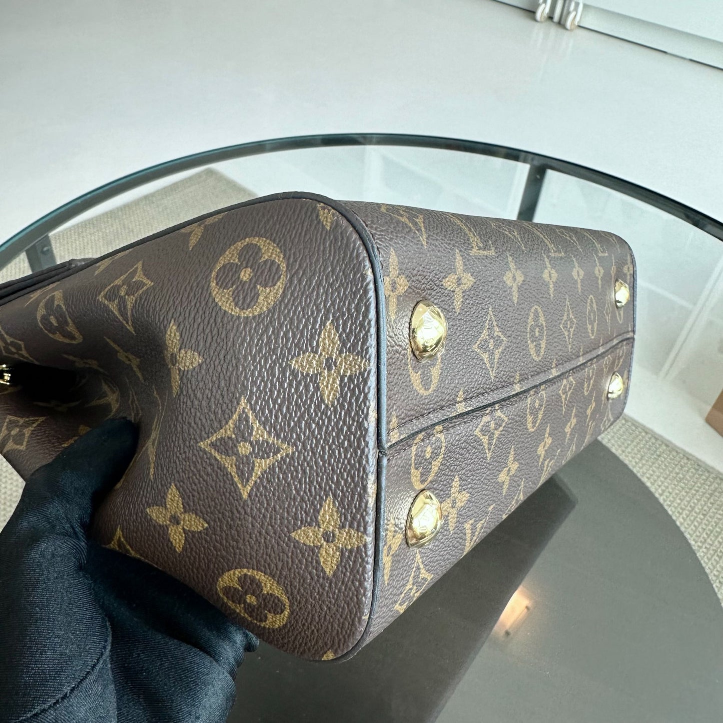 Kovancy Cluny MM Monogram Blue Glacial
