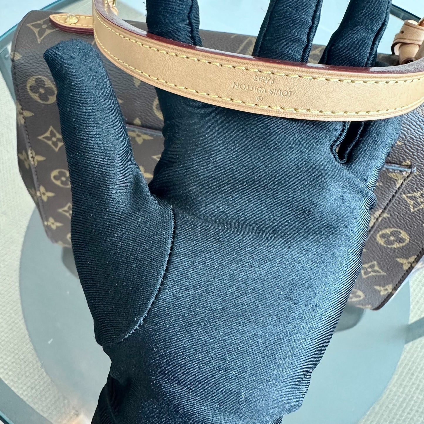 Kovancy Cluny MM Monogram Blue Glacial