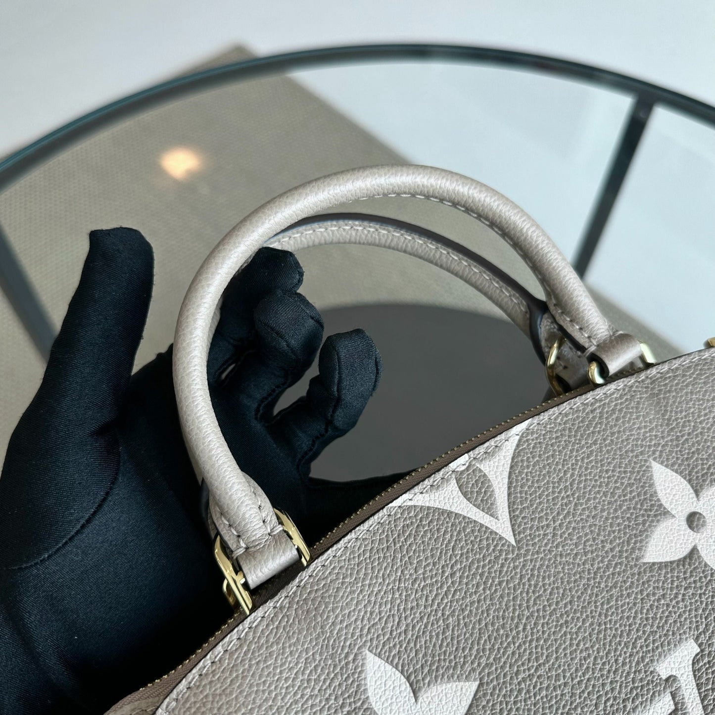 LVT Petite Palais Bicolor Monogram Empreinte Crossbody Bag