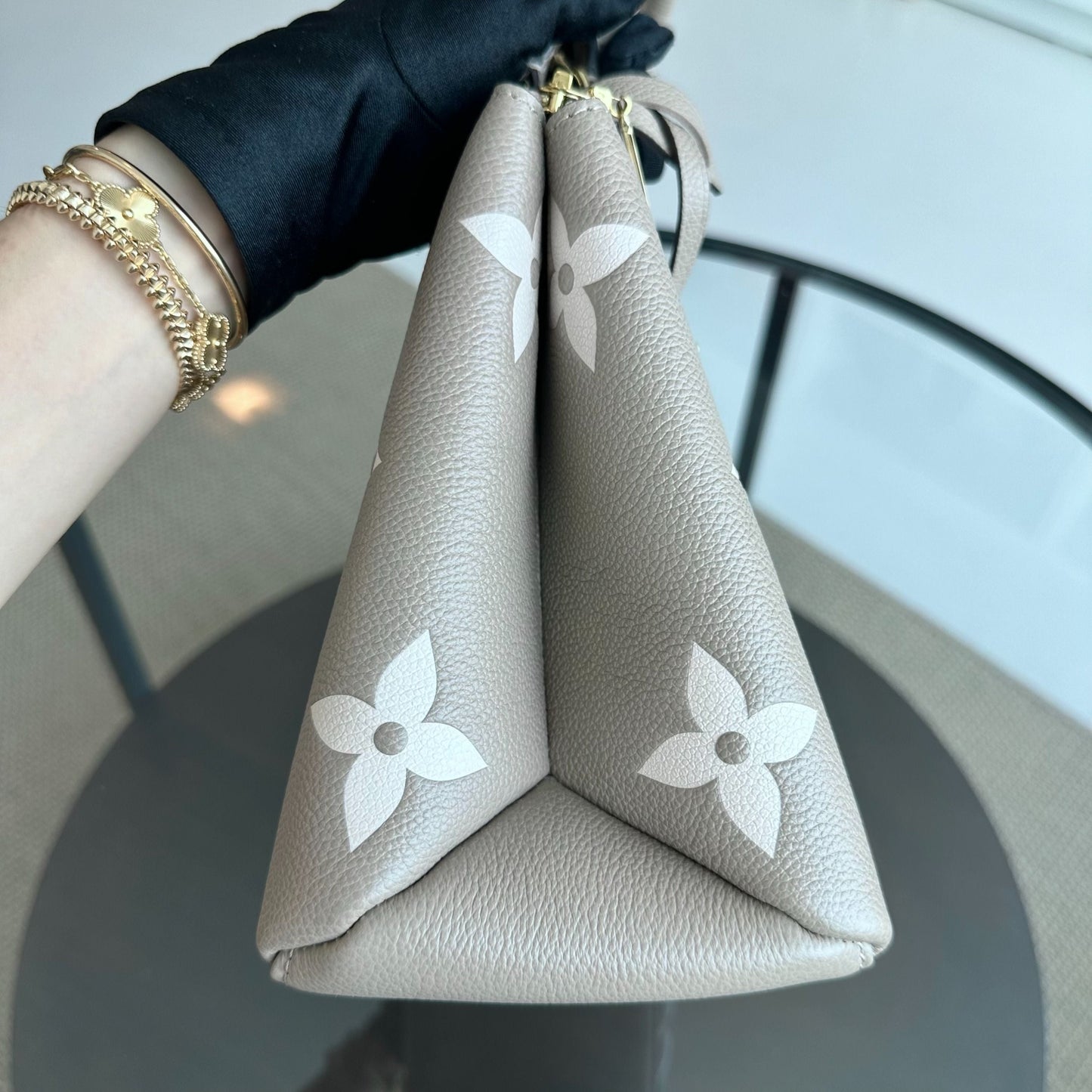 LVT Petite Palais Bicolor Monogram Empreinte Crossbody Bag