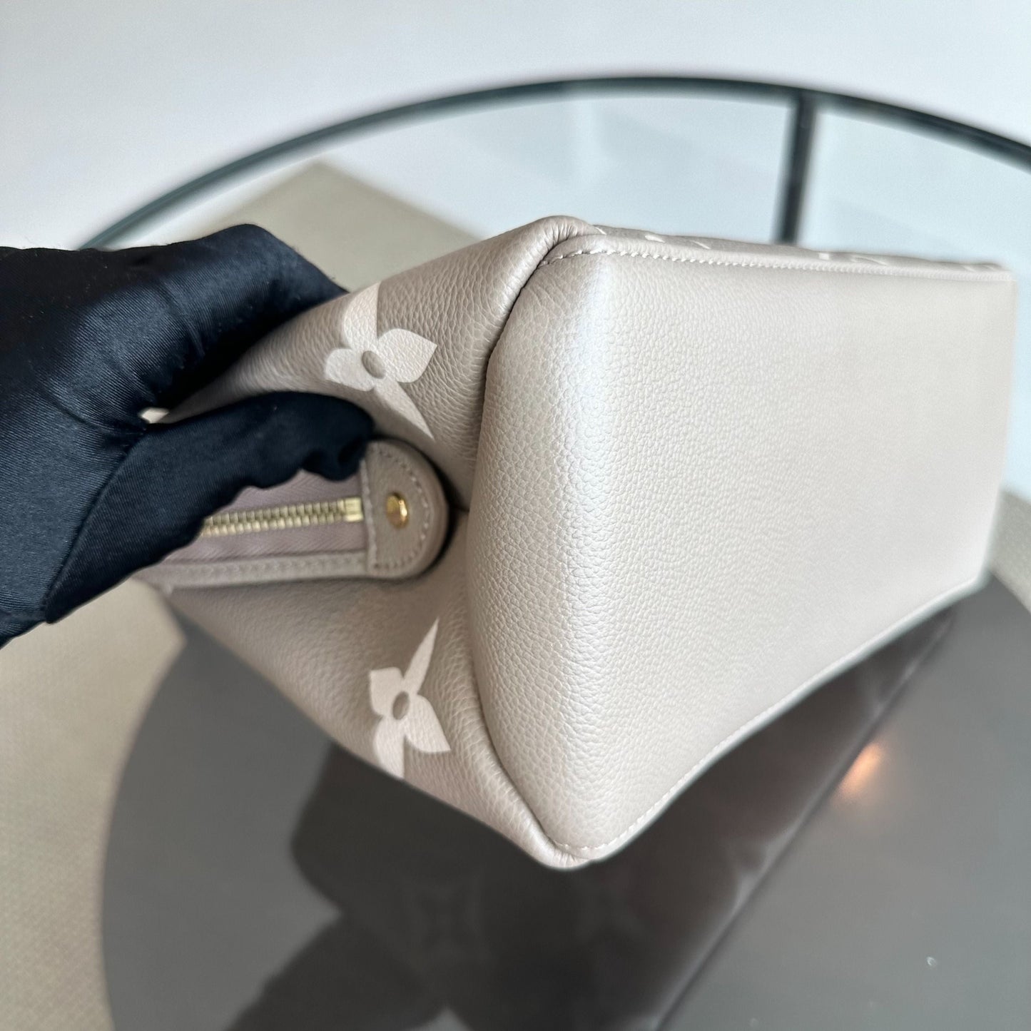 LVT Petite Palais Bicolor Monogram Empreinte Crossbody Bag