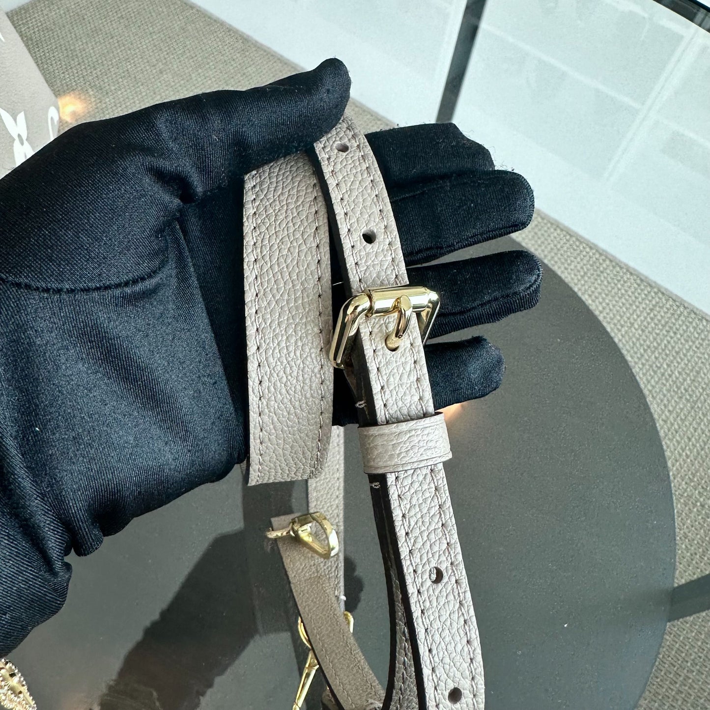 LVT Petite Palais Bicolor Monogram Empreinte Crossbody Bag