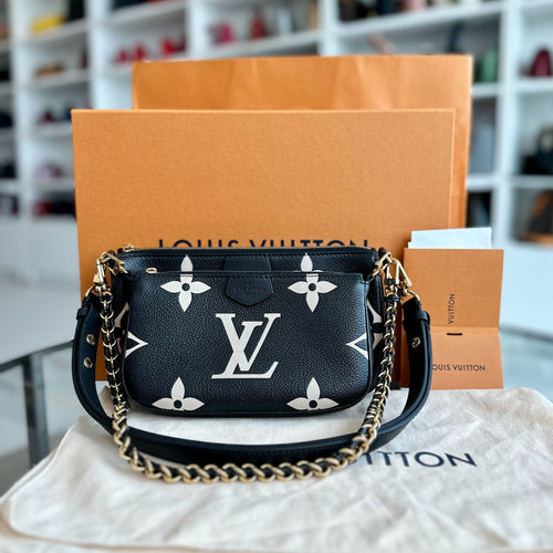 Kovancy Multi Pochette Monogram Empriente Cuir Noir