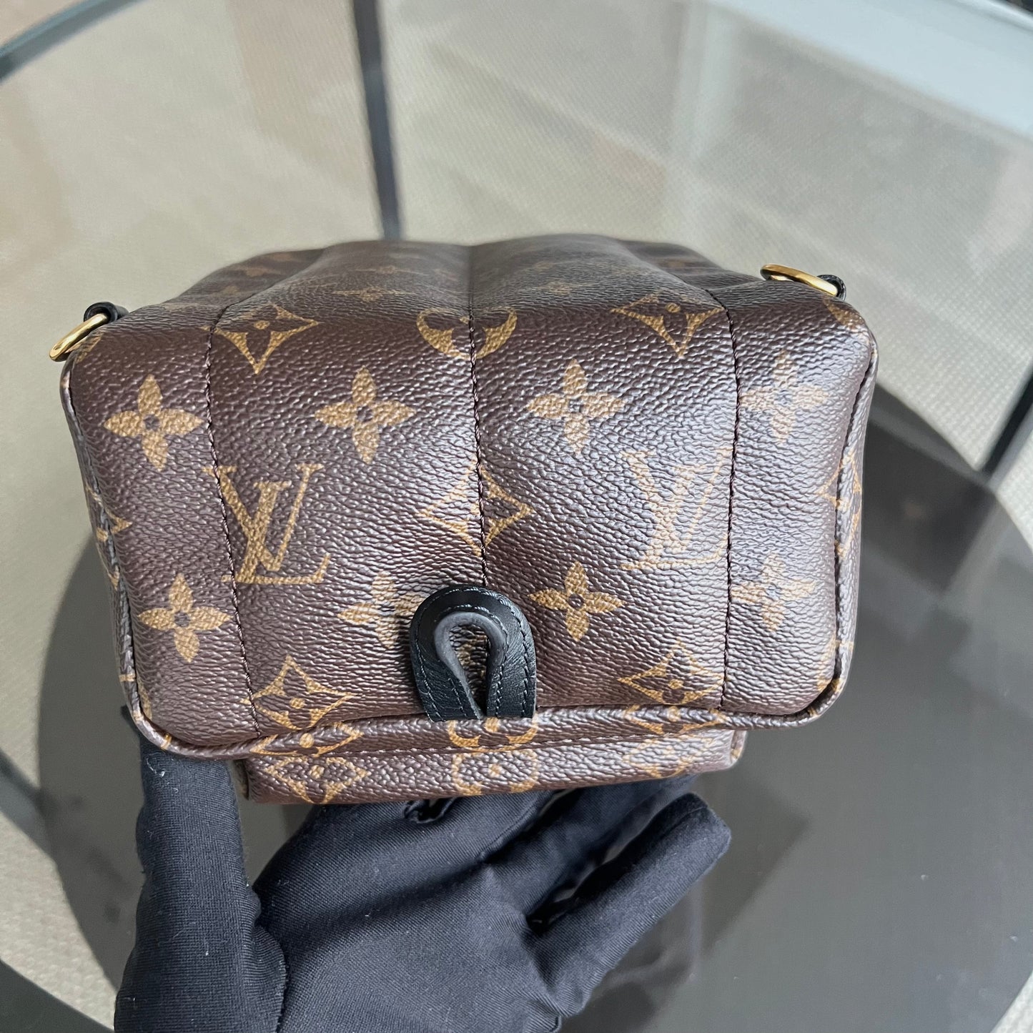 LVT Palm Spring Monogram Canvas Mini Backpack