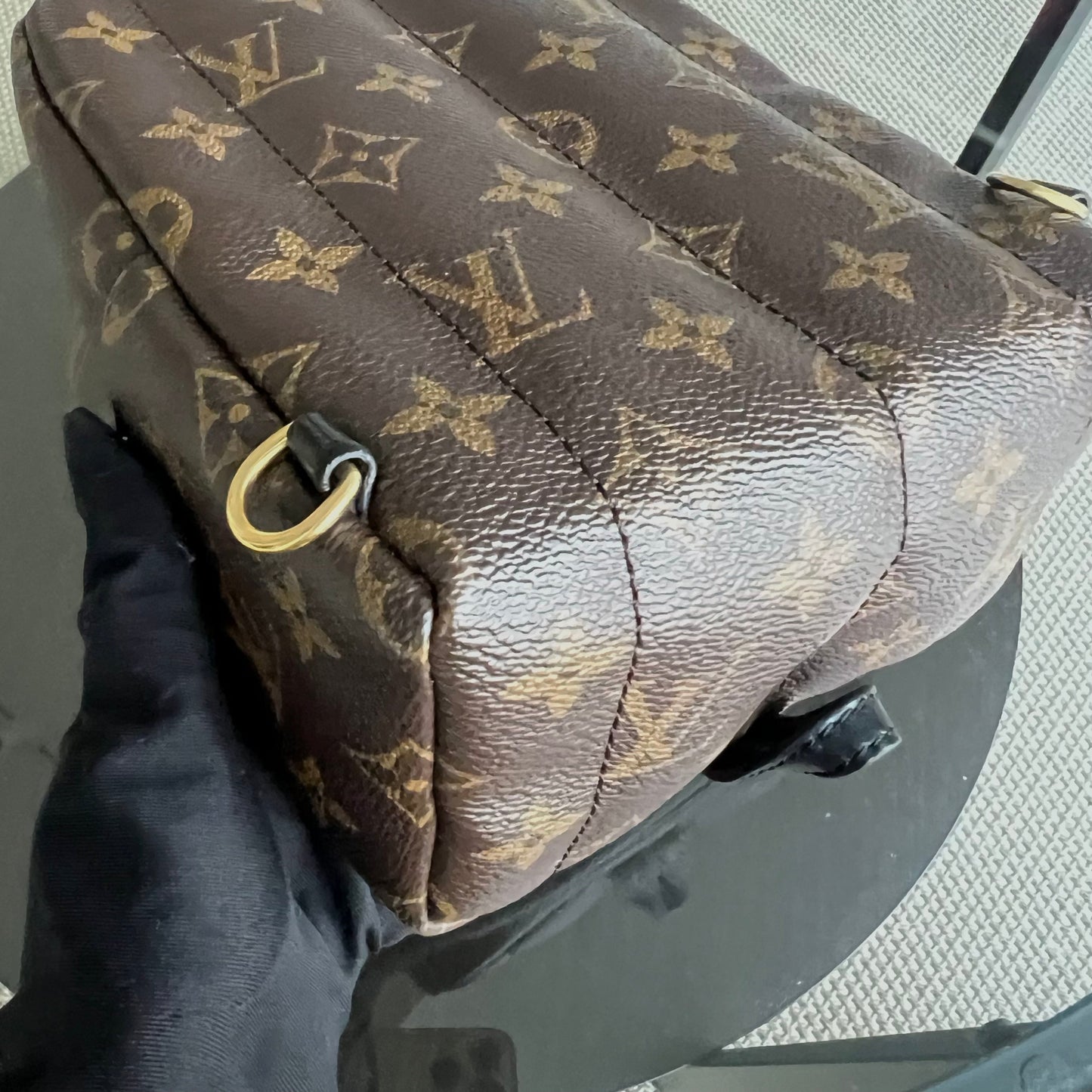 LVT Palm Spring Monogram Canvas Mini Backpack
