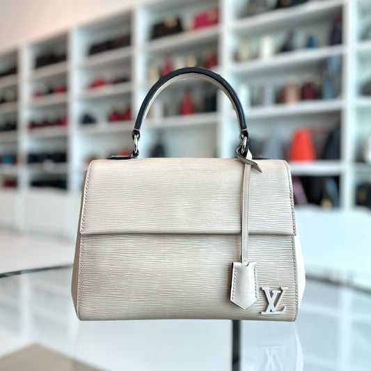 Kovancy Sac à bandoulière Cluny MM en cuir EPI beige